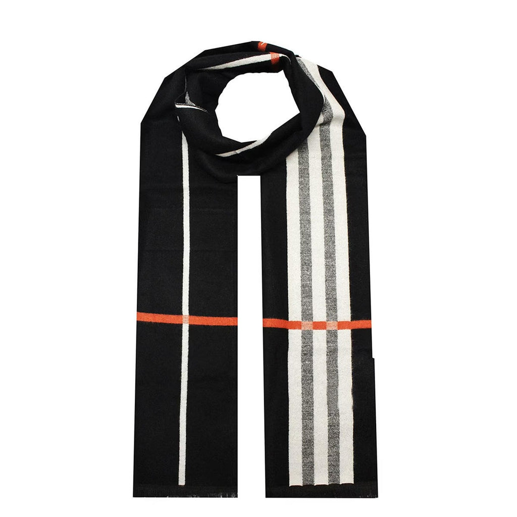 Écharpe Femme Carreaux Noir – Style Élégant & Chaud | KACL