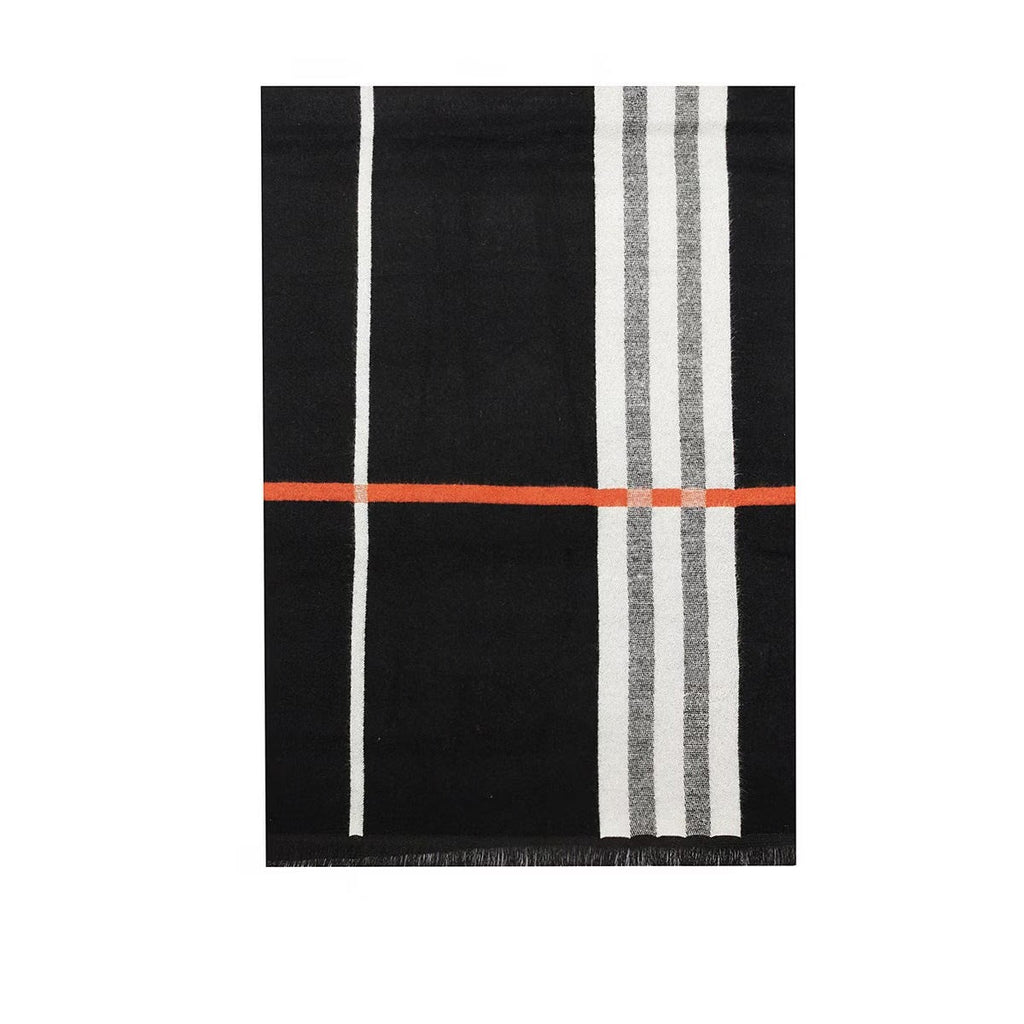 Écharpe Femme Carreaux Noir – Style Élégant & Chaud | KACL