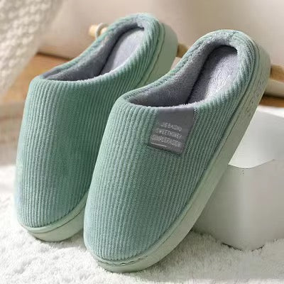 Chaussons Velours Côtelé