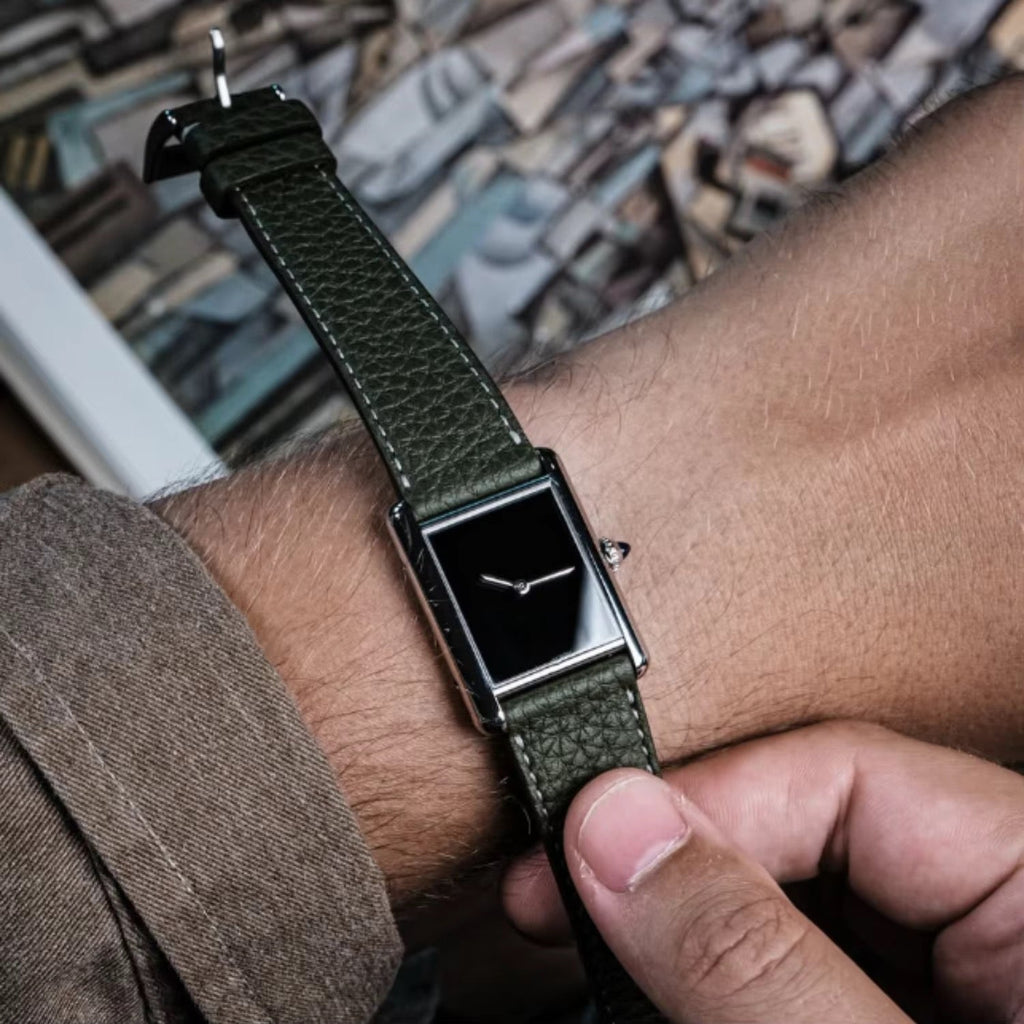 KACL | Montre Geneva Bordeaux — Bracelet Cuir Bordeaux