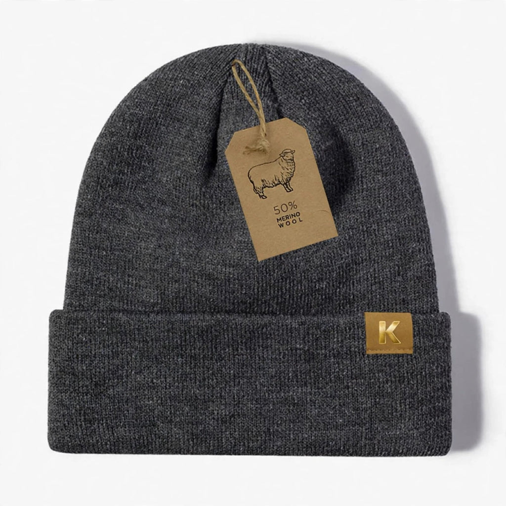 Bonnet Mérinos — Camel chiné