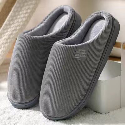 Chaussons Velours Côtelé