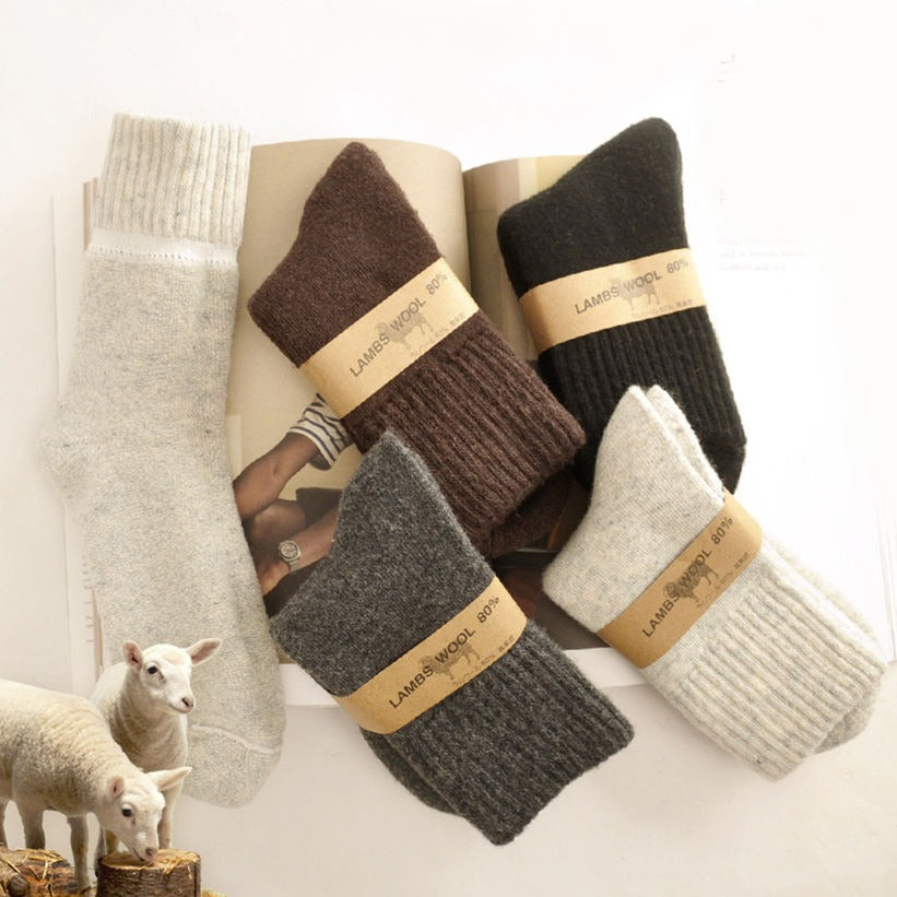 KACL | Chaussettes Laine d’Agneau Unisexes | Douceur & Chaleur Hivernale