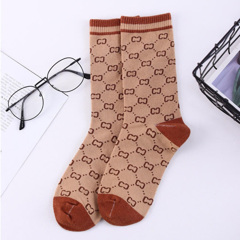KACL | Chaussettes Mi-Mollet Coton | Motifs Luxueux & Style Raffiné