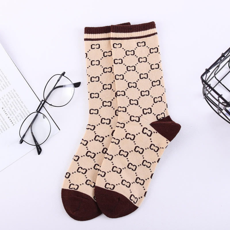 KACL | Chaussettes Mi-Mollet Coton | Motifs Luxueux & Style Raffiné
