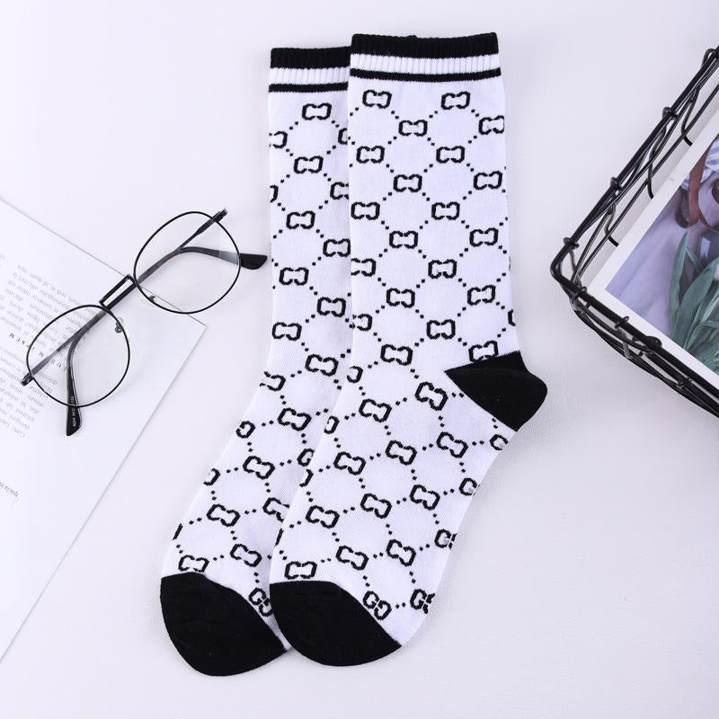 KACL | Chaussettes Mi-Mollet Coton | Motifs Luxueux & Style Raffiné