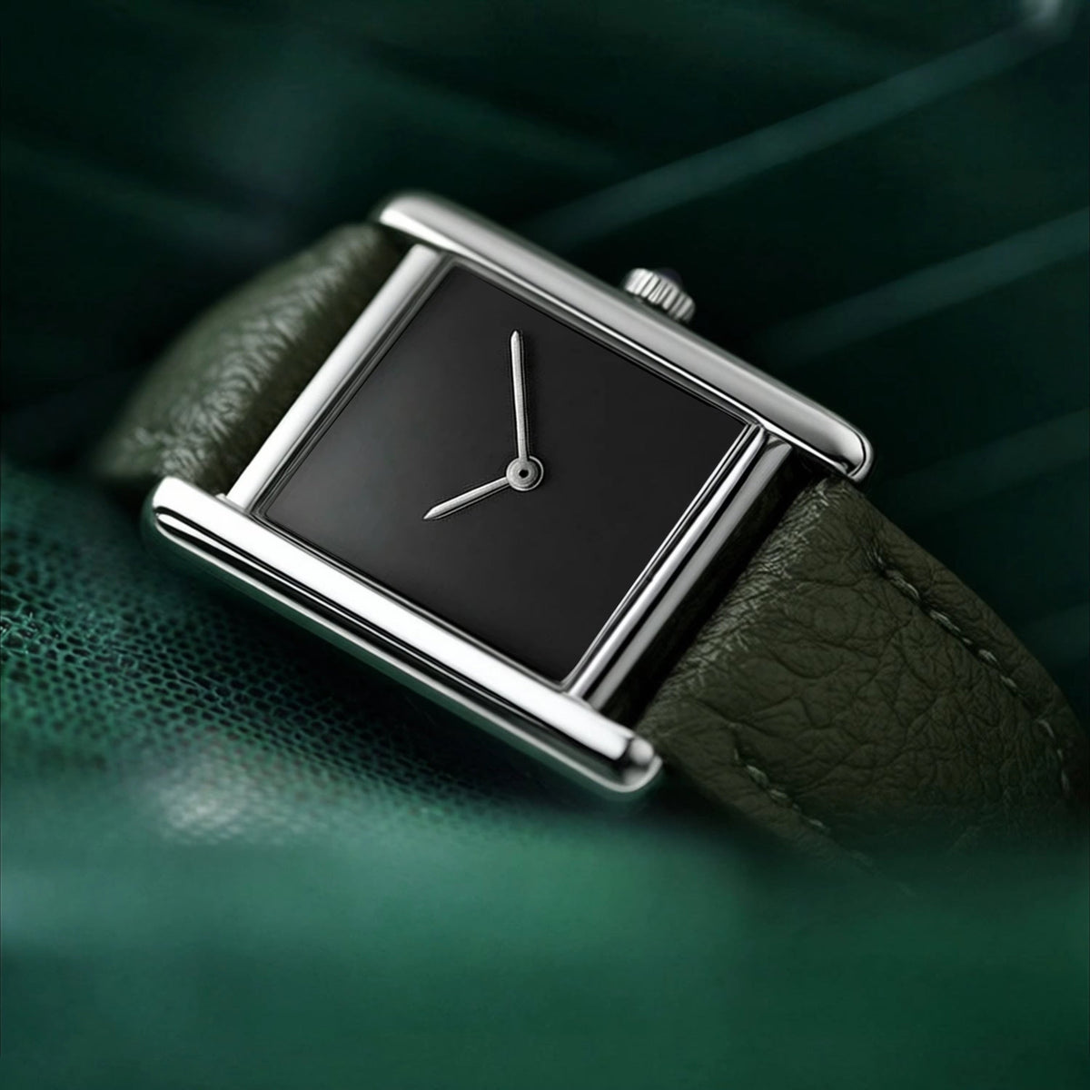 KACL | Montre Geneva Bordeaux — Bracelet Cuir Bordeaux