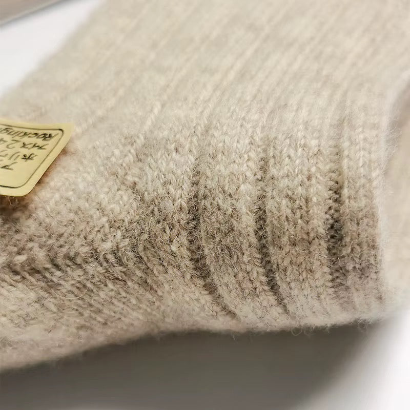 KACL | Chaussettes Cachemire Côtelées