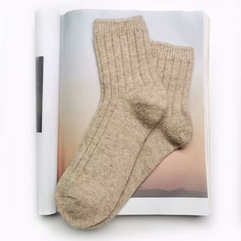 KACL | Chaussettes Cachemire Côtelées