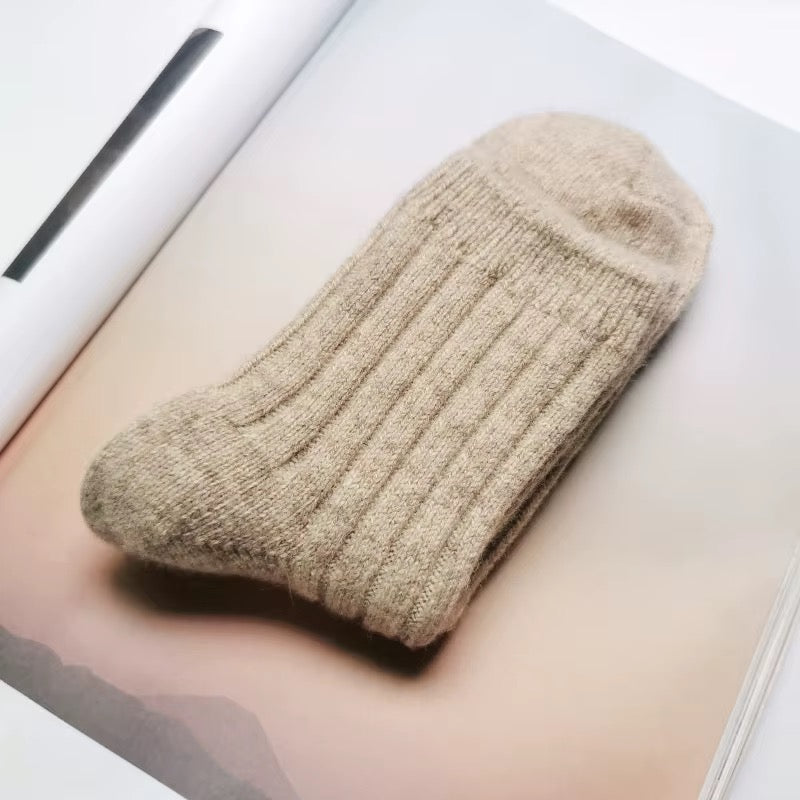 KACL | Chaussettes Cachemire Côtelées