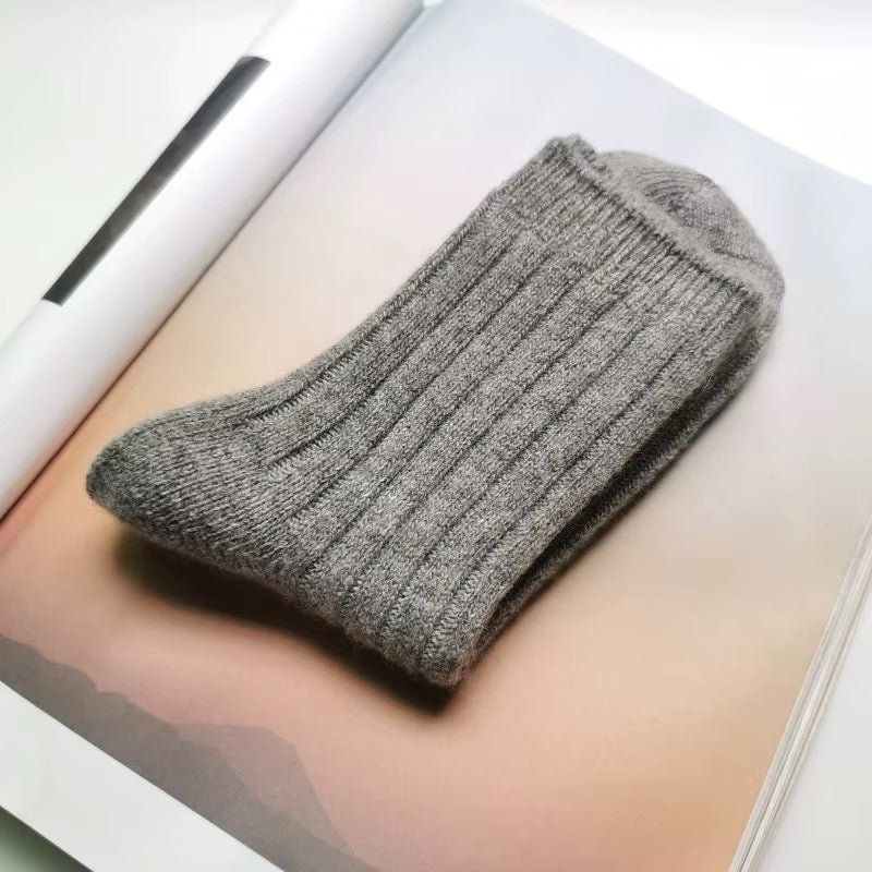 KACL | Chaussettes Cachemire Côtelées