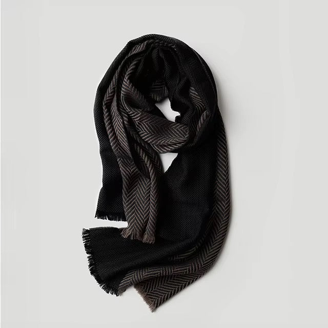 Écharpe Femme Motif Chevron – Tissage Luxe & Chaleur Hivernale | KACL