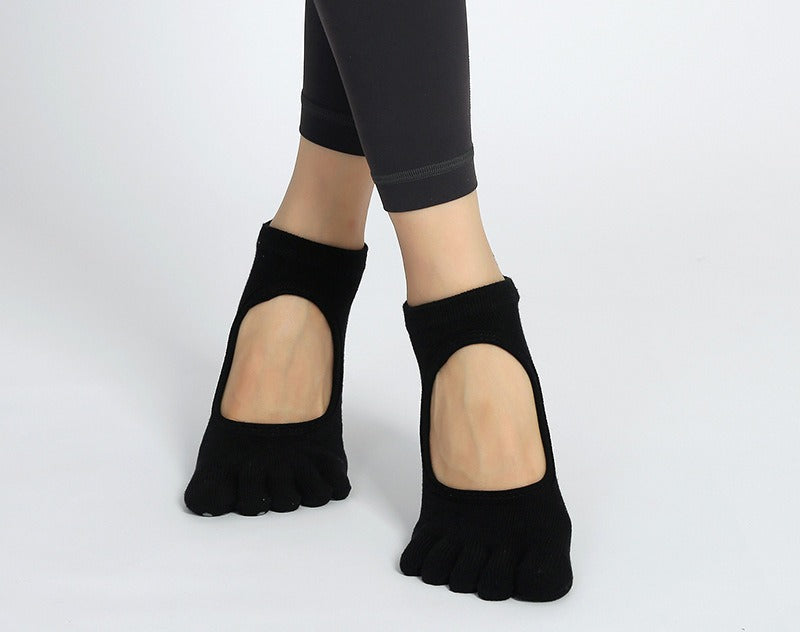 KACL | Chaussettes Yoga 5 Orteils Femme | Antidérapantes & Proprioception