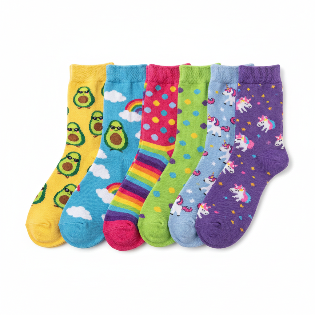KACL | Chaussettes Mi-Mollet Colorées | Fun, Originales & Confortables